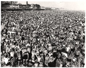 Crowd at Coney Island Weegee