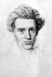 Søren Kierkegaard, Auden's consummate philosopher of his 'age of anxiety,' as sketched by Niels Christian Kierkegaard.